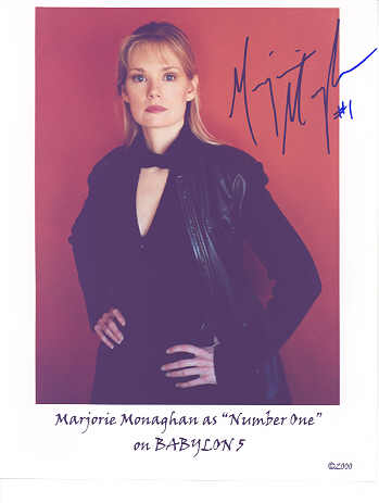 Marjorie Monaghan as Number One (signed)